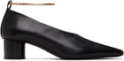 Jil Sander Black Ring Heels