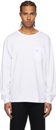 Noah White Pocket Long Sleeve T-Shirt