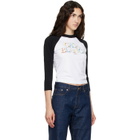 Casablanca White & Black Baseball T-shirt