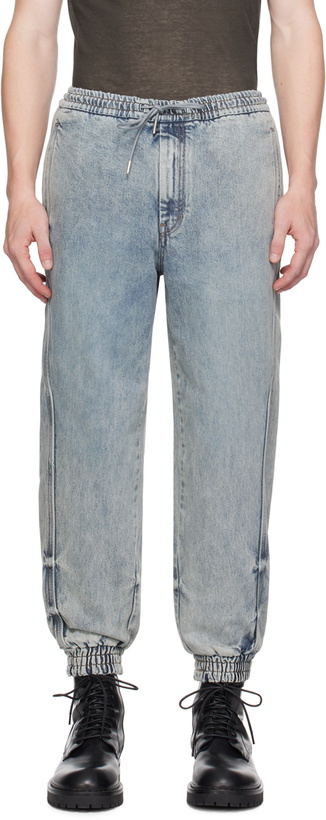 Photo: Juun.J Blue Faded Jeans