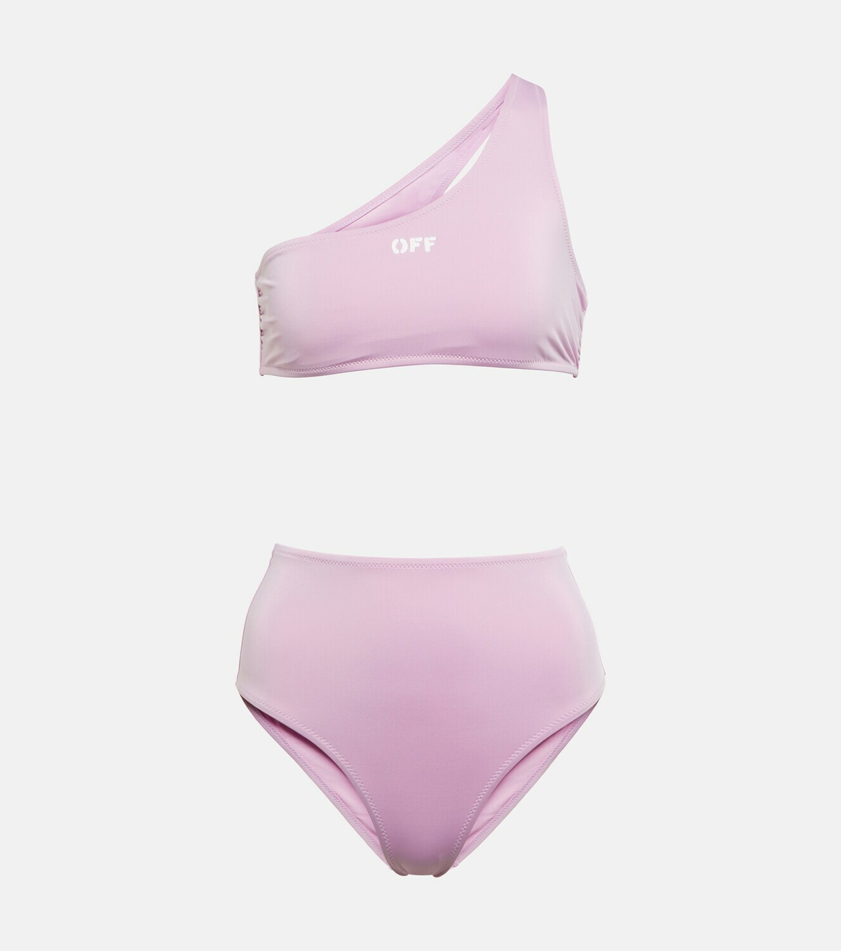 Off-White - Logo one-shoulder bikini
