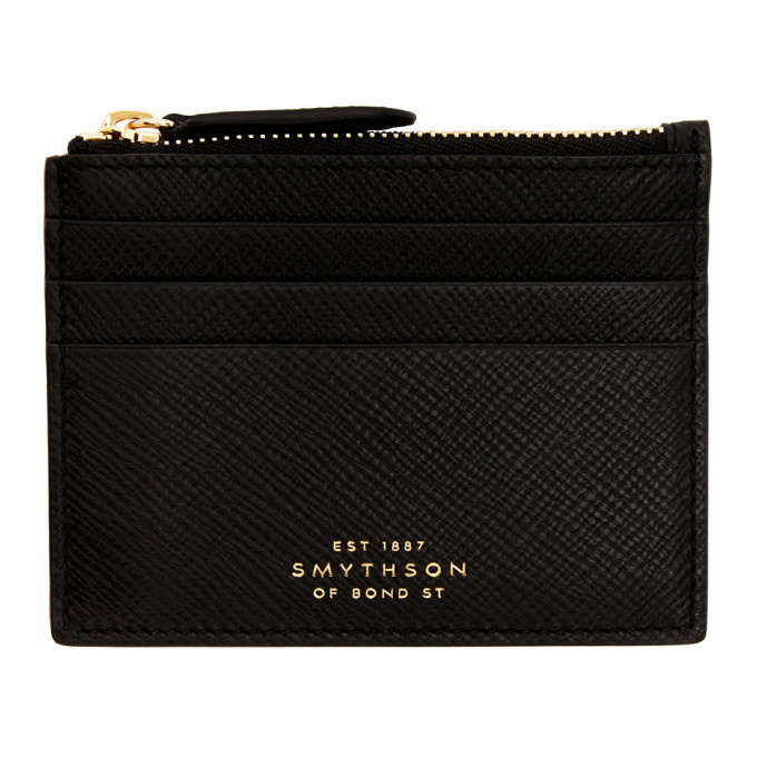 Smythson Flat Card Holder in Panama