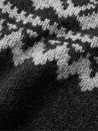 Howlin' - Strangers in Space Fair Isle Wool Sweater - Gray