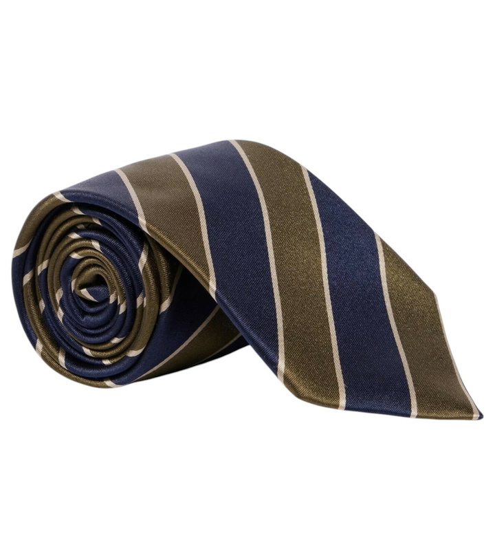 Photo: Saint Laurent Striped silk twill tie