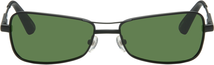 Photo: JACQUEMUS Black 'The Stazione' Sunglasses