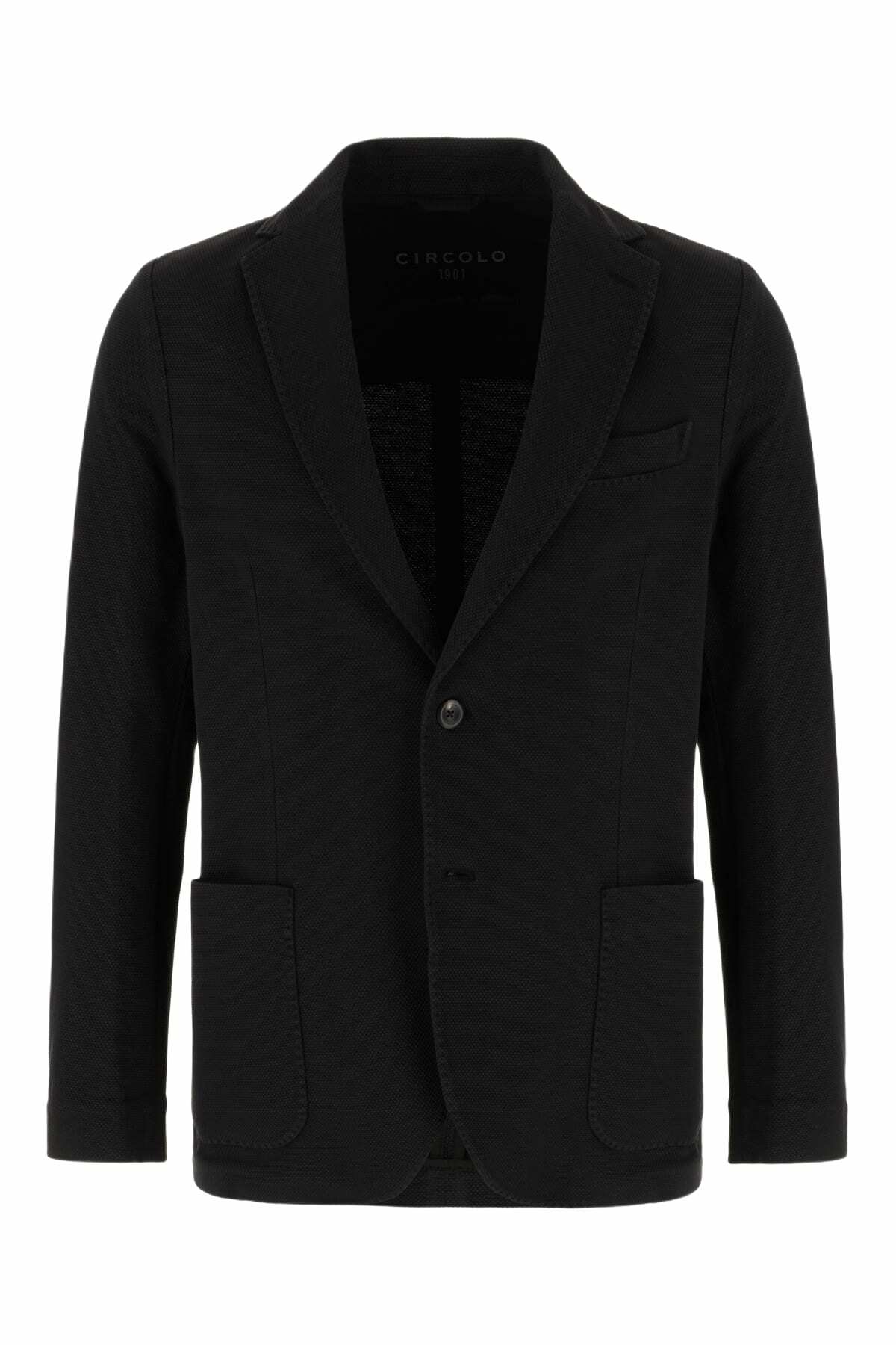 Circolo 1901 Black Stretch Cotton Blazer