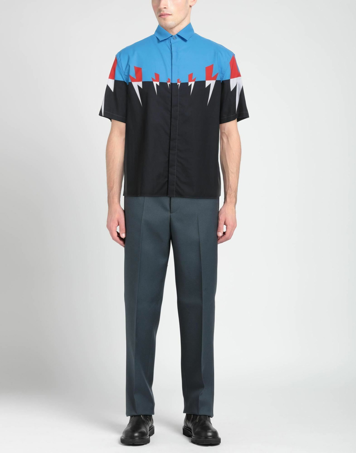 Neil Barrett Mens Shirt Azure