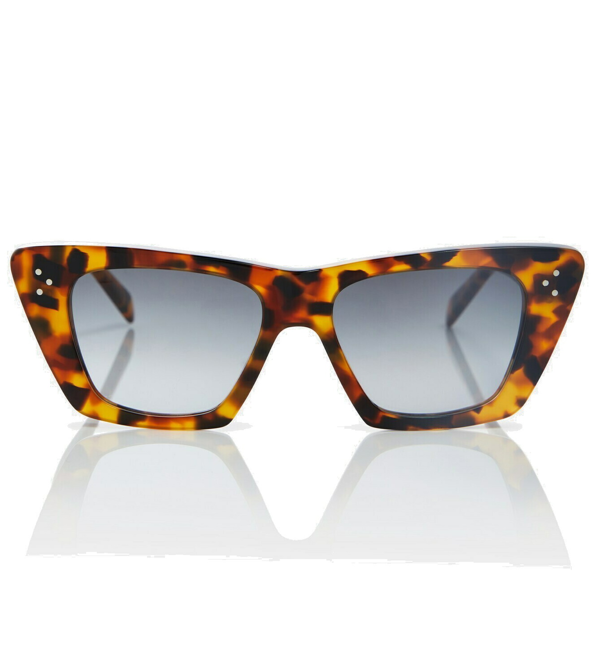 Celine cat-eye tortoiseshell acetate sunglasses CELINE EYEWEAR Oversized cat-eye acetate sunglasses | NET-A  main image 3