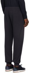 Loro Piana Navy Wool Knit Lounge Pants