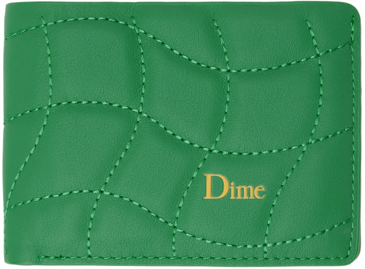 Photo: Dime Green Quilted Bifold Wallet