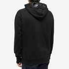 C.P. Company Men's Goggle Popover Hoody in Black