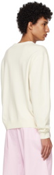 LEMAIRE White V-Neck Sweater