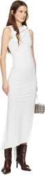 Coperni White Flower Maxi Dress