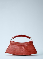 Lacoste Runway H Lenglen Crocodile Effect Leather Bag