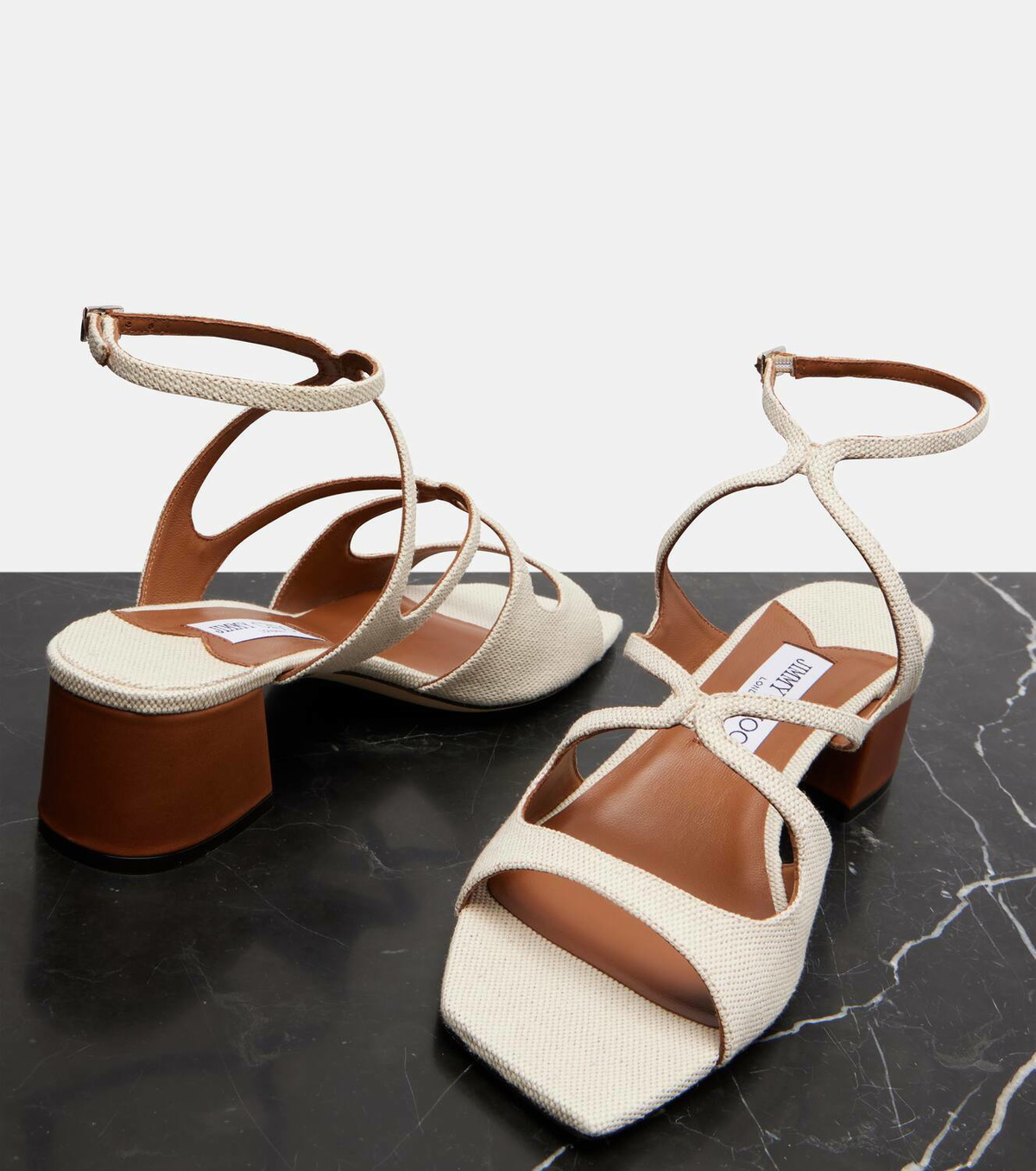 Jimmy Choo Azilia 45 canvas sandals Jimmy Choo