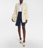 Loro Piana - Cotton and linen Bermuda shorts