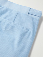 Richard James - Slim-Fit Straight-Leg Cotton-Corduroy Suit Trousers - Blue