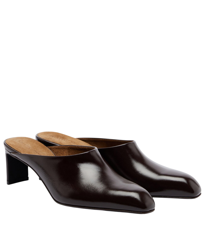 Photo: Khaite Colt leather mules