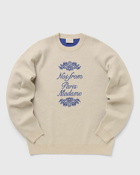 Drôle De Monsieur La Maille Not From Paris Madame Ornements Beige - Mens - Pullovers|Sweatshirts