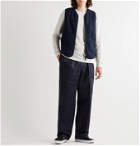 Universal Works - Faux Shearling-Lined Cotton Gilet - Blue