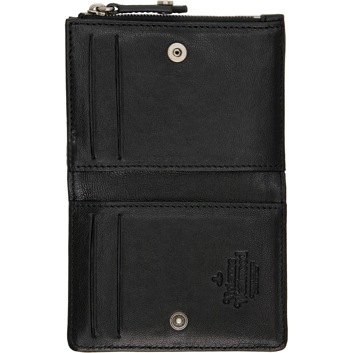 Vivienne Westwood Black Slim Flap Card Holder