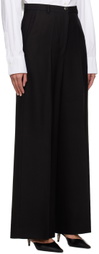 Teurn Studios Black Flat-Front Trousers