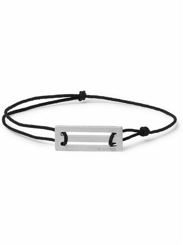 Photo: Le Gramme - Le 25/10 Cord and Sterling Silver Bracelet