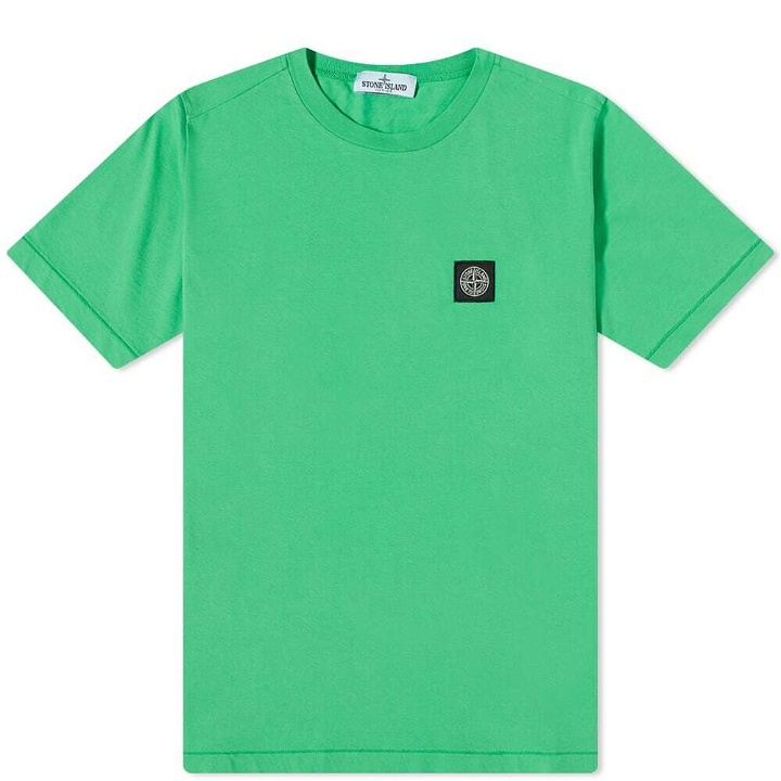 Photo: Stone Island Junior Patch Logo T-Shirt in Green