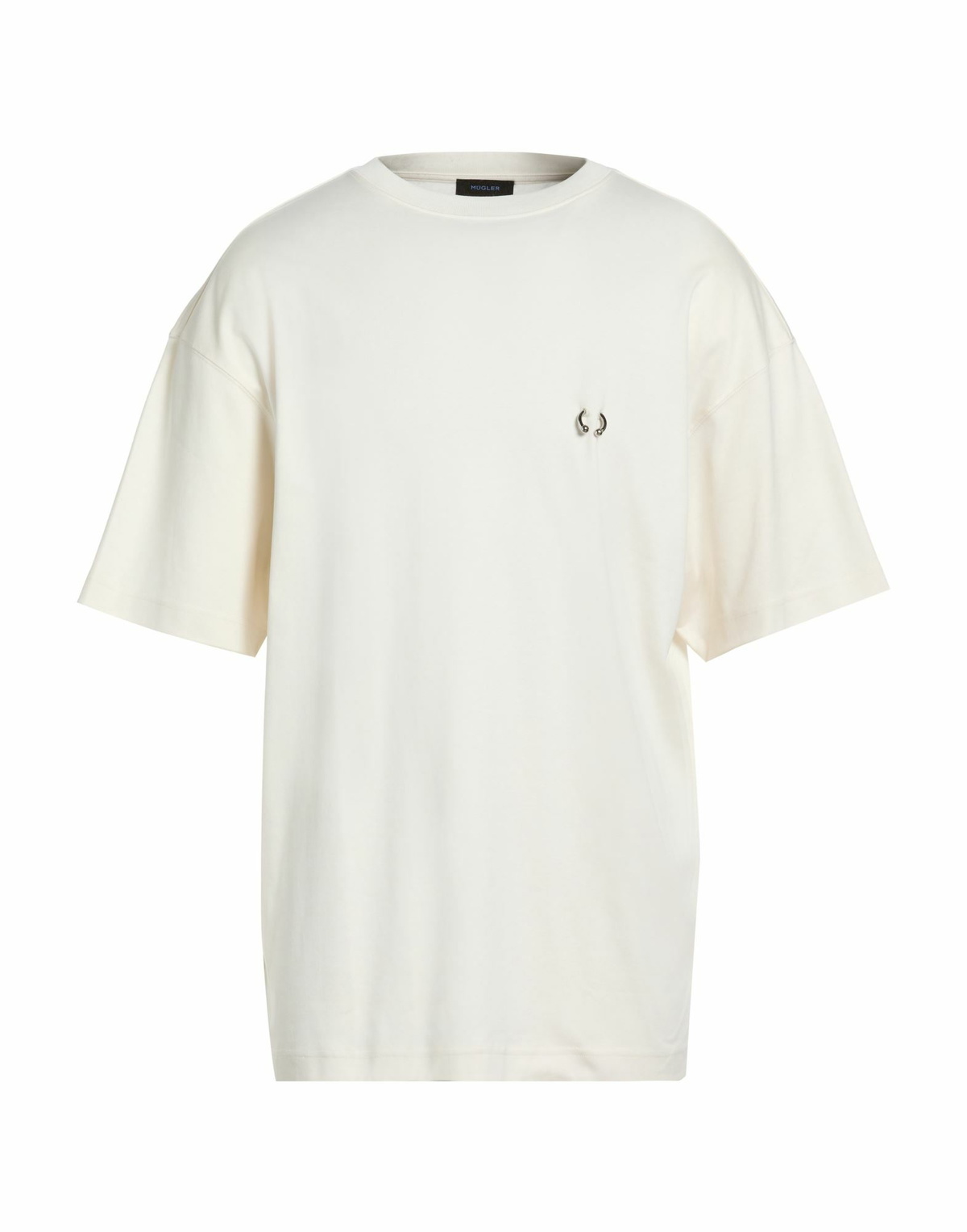 Mugler Mens T-shirt Ivory