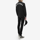 Palm Angels Men's Long Sleeve Skull Print Back Logo T-Shirt in Black/White