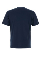 Fedeli Navy Blue Cotton T-shirt
