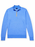 Peter Millar - Excursionist Flex Wool-Blend Half-Zip Sweater - Blue