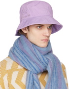 Acne Studios Purple Embroidered Bucket Hat