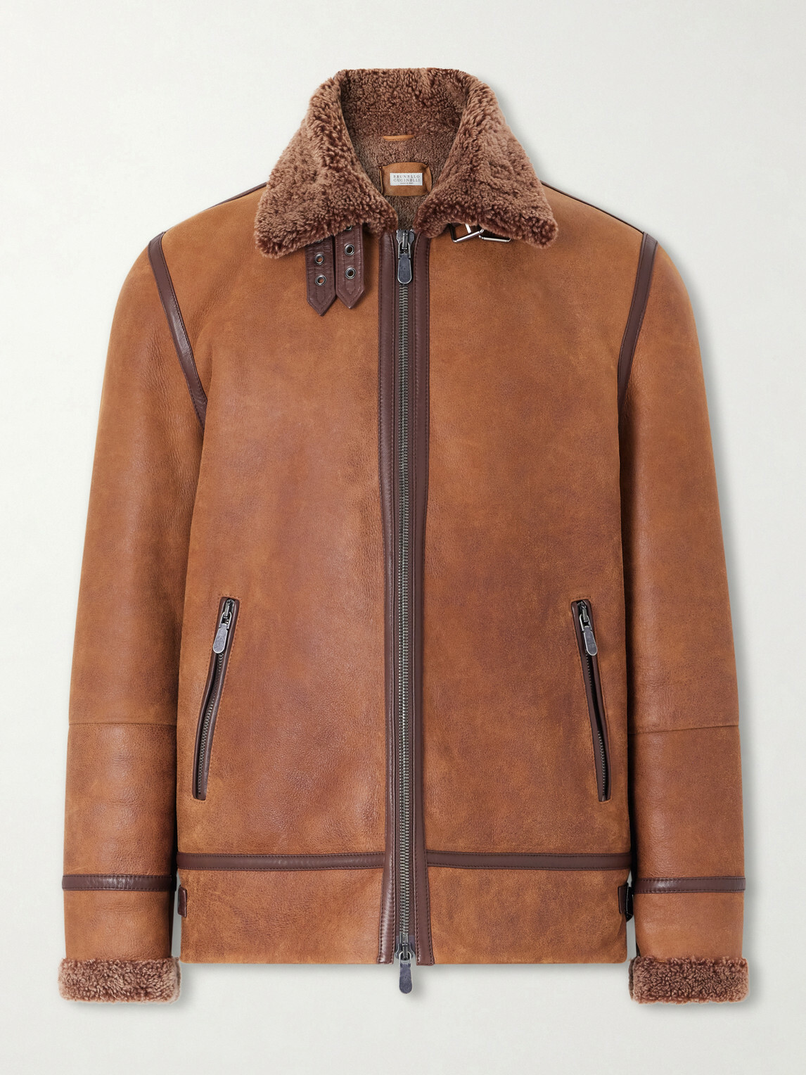 Brunello Cucinelli - Shearling Jacket - Brown