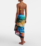 Dolce&Gabbana Floral cotton beach cover-up