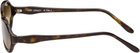 OUR LEGACY Brown Drain Sunglasses