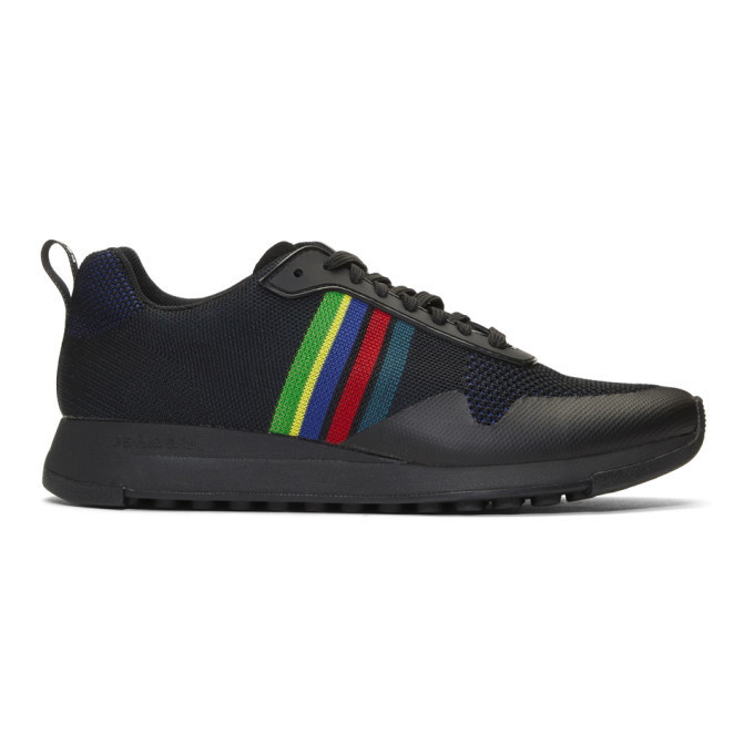 Photo: PS by Paul Smith Black Cycle Stripe Rappid Sneakers