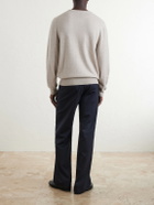 N.PEAL - Oxford Cashmere Sweater - Brown