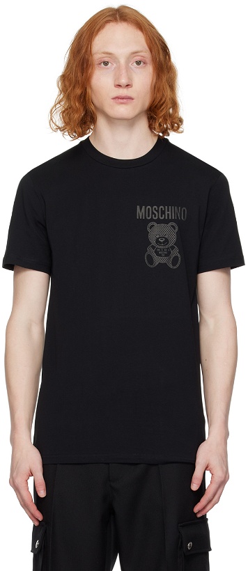 Photo: Moschino Black Bonded T-Shirt