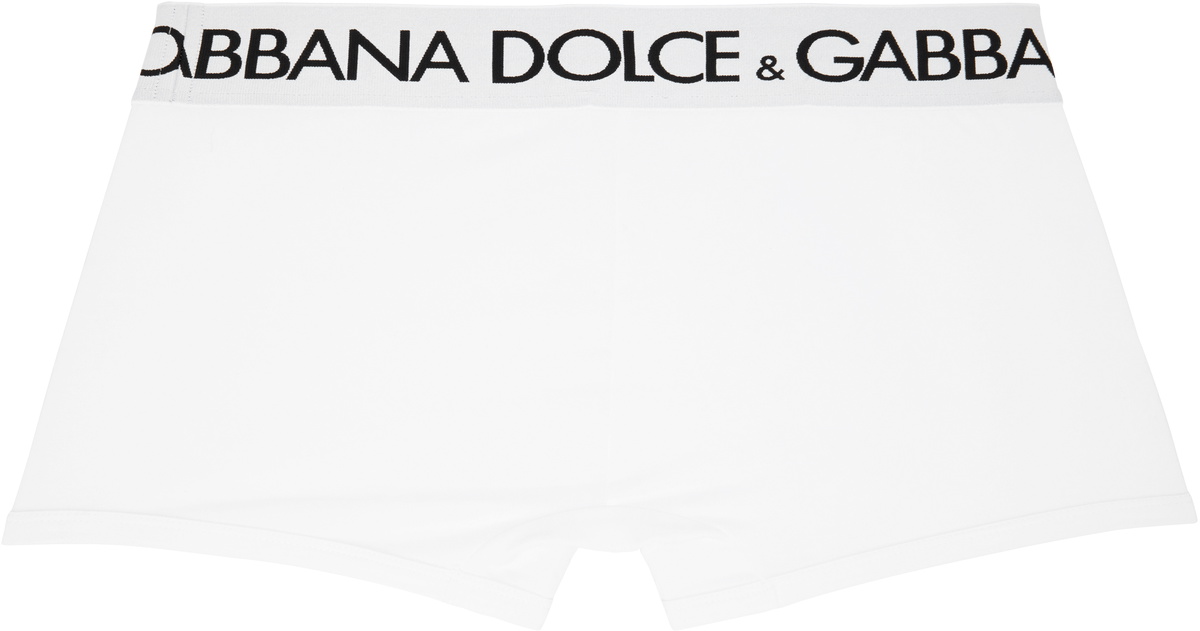 Dolce&Gabbana Two-Pack White Cotton Jersey Boxers