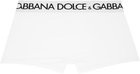 Dolce&Gabbana Two-Pack White Cotton Jersey Boxers