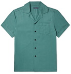 FRESCOBOL CARIOCA - Camp-Collar TENCEL Shirt - Green