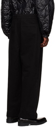 Juun.J Black Drawstring Trousers