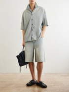 LOEWE - Camp-Collar Denim Shirt - Blue