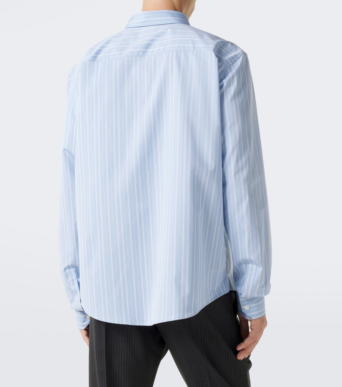 Saint Laurent Striped cotton poplin shirt
