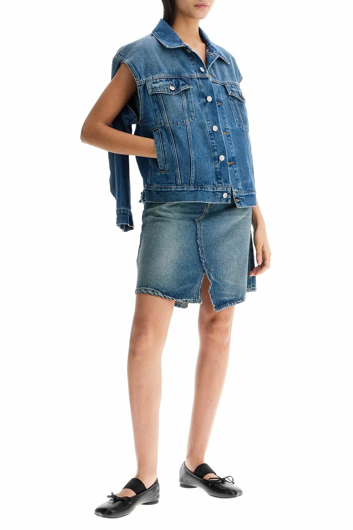 MM6 Maison Margiela デニムミニスカート MM6 MAISON MARGIELA denim mini skirt Blue MM6 Maison Margiela