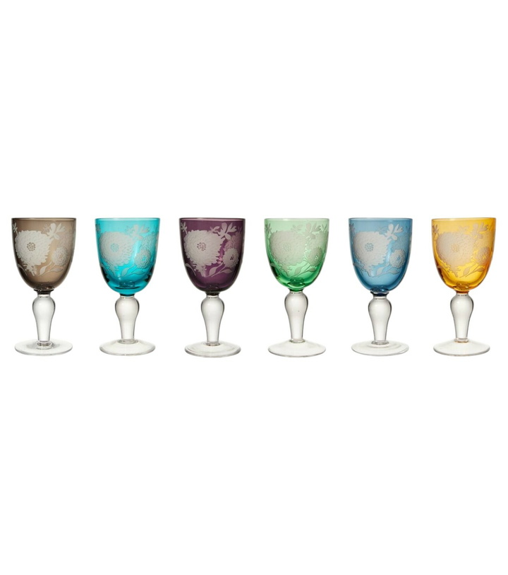 Photo: Polspotten Peony set of 6 wine glasses