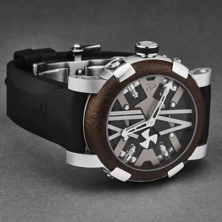 Romain Jerome Steampunk Automatic Black Dial Mens Watch RJ.ST.AU.101.10