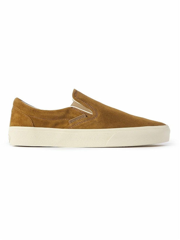 Photo: TOM FORD - Jude Suede Slip-On Sneakers - Neutrals