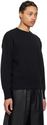 AMI Paris Black Ami de Cœur Sweater